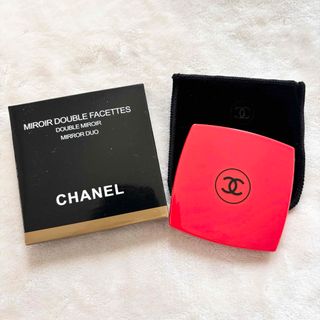 シャネル(CHANEL)の【新品未使用】CHANELシャネル♡ダブルコンパクトミラー♡レッド（赤）(ミラー)