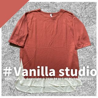 vanilla studio 半袖 トップス 3L 大きめサイズ ✓1885(Tシャツ(長袖/七分))