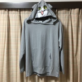 新品　仕事猫　パーカー　トレーナー　　スエット　M〜L   猫なりきり　