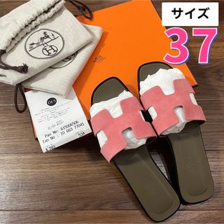 エルメス(Hermes)のエルメス　オランサンダル37  ピンク　24cm(サンダル)