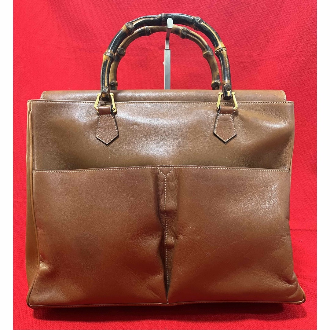 希少】 GUCCI グッチ ダイアナ バンブー ポケット バッグ 自立 本革 希少】 GUCCI グッチ ダイアナ バンブー ポケット バッグ 自立 本革