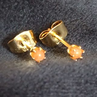 オレンジアベンチュリンピアス①(ピアス)