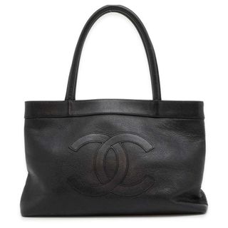 シャネル(CHANEL)のシャネル トートバッグ ココマーク キャビアスキン CHANEL バッグ ショルダー 黒(トートバッグ)