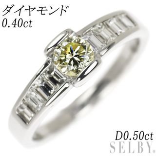 Pt900 ダイヤモンド リング 0.40ct D0.50ct(リング(指輪))