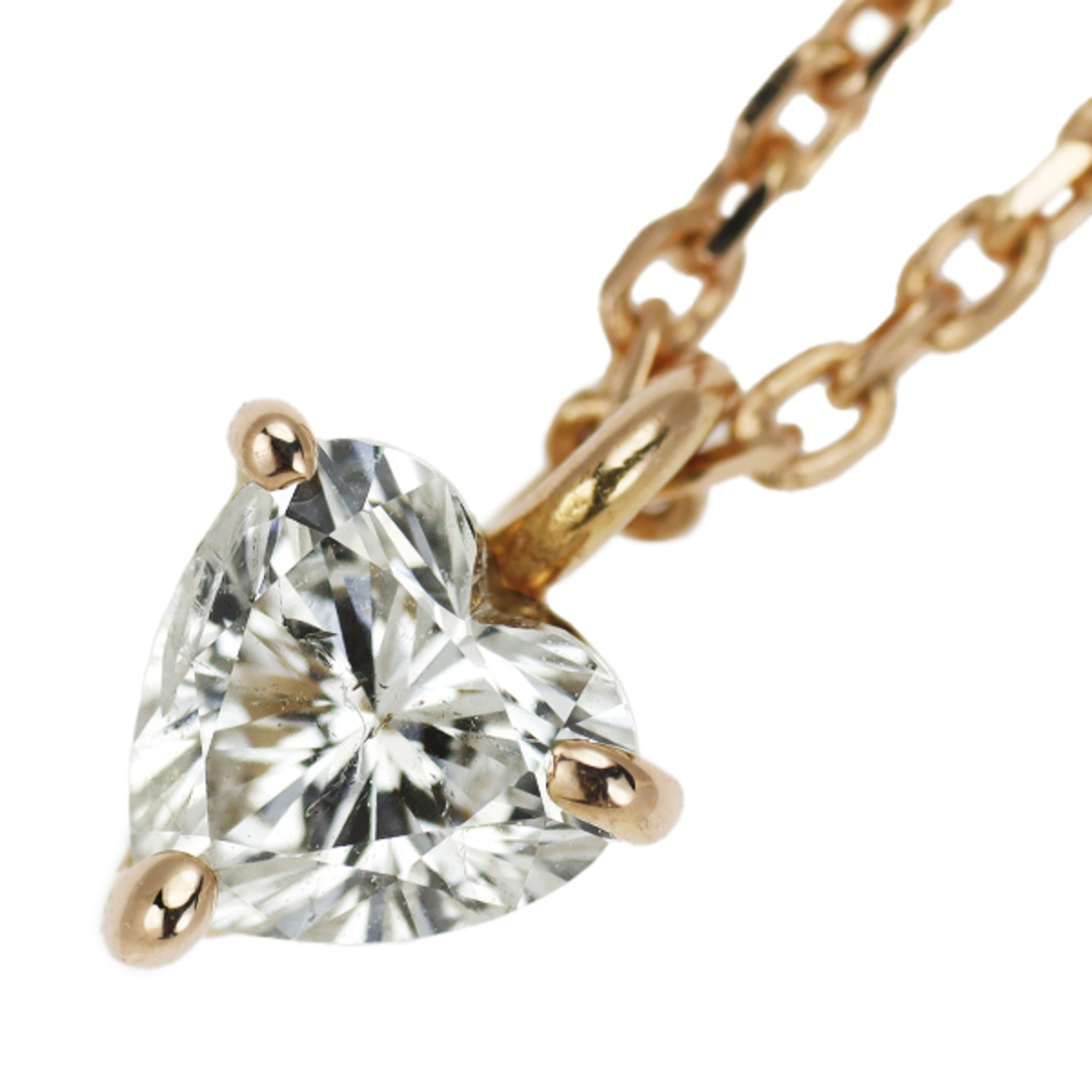 K18PG ハートシェイプ ダイヤモンド ペンダントネックレス 0.34ct K18PG ハートシェイプ ダイヤモンド ペンダントネックレス 0.34ct