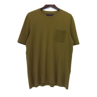 LOUIS VUITTON - ルイヴィトン LOUIS VUITTON ■ ダミエ 柄 胸ポケット Tシャツ カーキ n5745