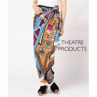 THEATRE PRODUCTS - 【送料無料】THEATRE PRODUCTS トラッシュプリント ラップスカート