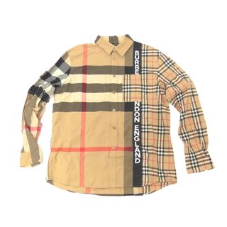 バーバリー(BURBERRY)のバーバリー 長袖シャツ ノバチェック ロゴ ベージュ系 #M メンズ BURBERRY NA6162 中古(その他)