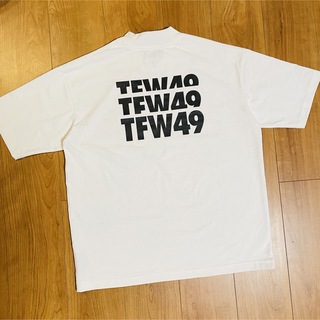ジュンハシモト(junhashimoto)のtfw49 モックネック　Tシャツ M ホワイト　junhashimoto(Tシャツ/カットソー(半袖/袖なし))