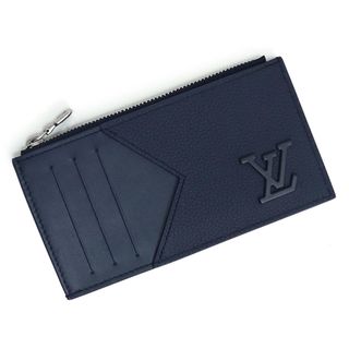 ルイヴィトン(LOUIS VUITTON)のルイ ヴィトン コインカード ホルダー コインケース 小銭入れ 財布 カードケース 名刺入れ 定期入れ パスケース アエログラムレザー マリーヌ ネイビー 紺 シルバー金具 M82084 箱付 LOUIS VUITTON（新品・未使用品）(コインケース/小銭入れ)