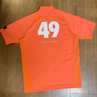 ジュンハシモト(junhashimoto)のtfw49 モックネック　半袖　Tシャツ　M オレンジ　junhashimoto(Tシャツ/カットソー(半袖/袖なし))