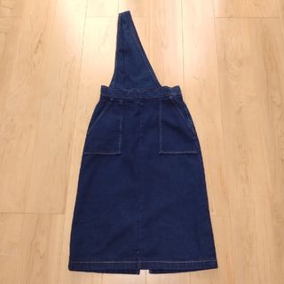 ザラ(ZARA)のZARA☆ザラ☆2WAYデニムワンショルダーワンピース☆USA Sサイズ(ロングスカート)