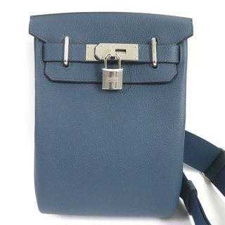 エルメス(Hermes)の未使用品□HERMES エルメス アッカド PM ブルードプリュス ケリー シルバー金具 トゴ レザー ボディバッグ ショルダーバッグ B刻印 箱・保存袋付き フランス製 メンズ(ショルダーバッグ)