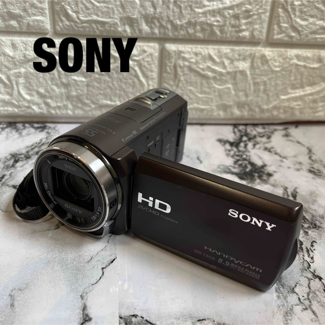 動作確認済】SONY HDR-CX430Vビデオカメラ 充電器付き 運動会 動作確認済】SONY HDR-CX430Vビデオカメラ 充電器付き 運動会