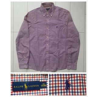 ポロラルフローレン(POLO RALPH LAUREN)のPOLO Ralph Lauren ギンガム チェック BD 赤 青 xs s(シャツ)