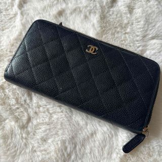 シャネル(CHANEL)のシャネル　CHANEL 黒マトラッセ　長財布　ディオール　エルメス(財布)