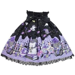 Angelic Pretty - Magical Milk  Cats スカート　ラベンダー