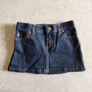 ポロラルフローレン(POLO RALPH LAUREN)の【美品】ポロラルフローレン　デニムスカート　90(スカート)