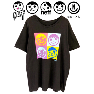 ネフ(Neff)のNEFF　Tシャツ　XL　黒　USA古着(Tシャツ/カットソー(半袖/袖なし))