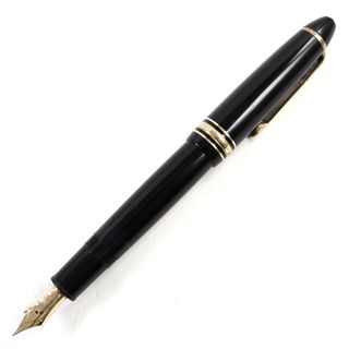 モンブラン(MONTBLANC)の良品○MONTBLANC モンブラン マイスターシュテュック No.146 ペン先K14 ロゴ刻印 ホワイトスター 万年筆 ブラック ゴールド ドイツ製(ペン/マーカー)