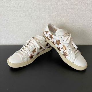 サンローラン(Saint Laurent)のサンローラン　ホワイト　ゴールド　スター　スニーカー　美品　メンズ　レディース(スニーカー)