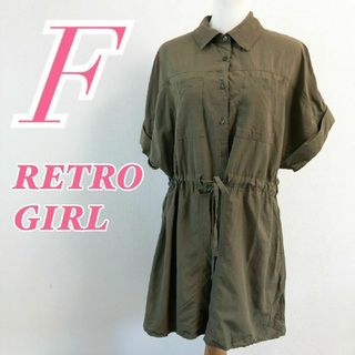 RETRO GIRL - レトロガール 長袖シャツ チュニック カジュアル チュニック丈