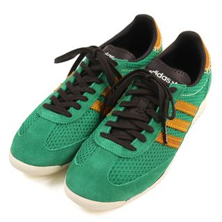 アディダス(adidas)の未使用品○adidas アディダス Wales Bonner ウェールズボナー PYV 702001 SL 72 RS スウェード 3ストライプスロゴ メッシュディテール ラバーソール レースアップ ローカットスニーカー グリーン系 27.5 メンズ(スニーカー)