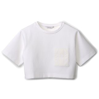 Max Mara - マックスマーラ MAX MARA クロップドTシャツ MESSICO プリント ショート丈 半袖シャツ クルーネック ショートスリーブ 2024年春夏新作 2411941042 0022