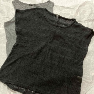 シマムラ(しまむら)のレディーストップス　レイヤードセット(Tシャツ(半袖/袖なし))