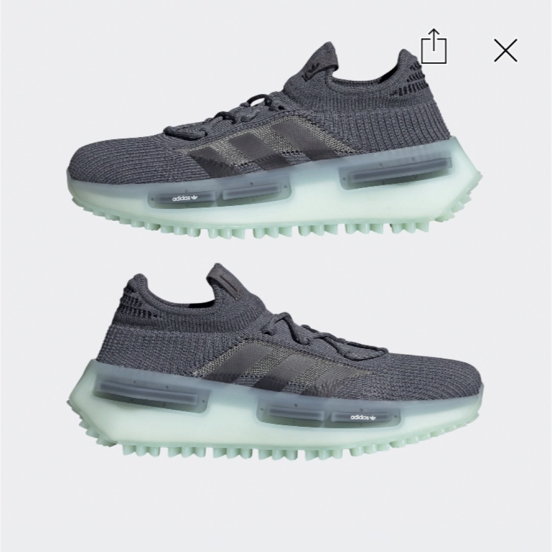 NMD(adidas) - adidas NMD S1 Grey Glow Greenの通販 by NMD(adidas) - adidas NMD S1 Grey Glow Greenの通販 by