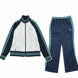 アディダス(adidas)のadidas　CLIMALITE ジャージ 　ネイビー　ホワイト上M  パンツL(ジャージ)