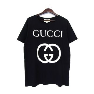 グッチ GUCCI ■ 【 493117 X3Q35 】 インターロッキング ロゴ プリント 半袖 Tシャツ n5823