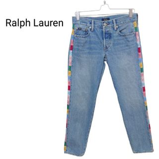 POLO RALPH LAUREN - 【RALPH LAUREN】マルチカラー サイドロゴデニムパンツ A-1958