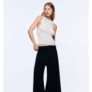 ザラ(ZARA)の新品ZARAザラ　リブニットトップス(タンクトップ)