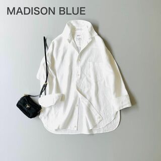 MADISONBLUE - 美品✨マディソンブルー　ドレステリア別注　ドロップショルダー　リネン　01