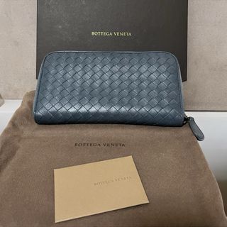 ボッテガヴェネタ(Bottega Veneta)のBOTTEGA VENETA 長財布 イントレチャート ラウンドウォレット(長財布)