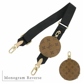 ルイヴィトン(LOUIS VUITTON)のルイヴィトン ショルダーストラップ 4cm モノグラム リバース ノワール ブラック コインケース 小銭入れ バンドリエール 新品 h-j877(その他)