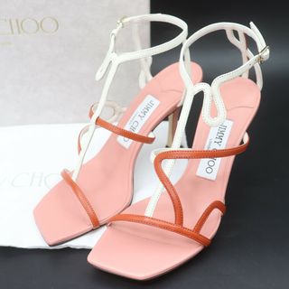 JIMMY CHOO - ITP5ROYIOFAC 未使用品 JIMMY CHOO ジミーチュウ ハイヒール サンダル ピンク ホワイト レディース サイズ 35 1/2