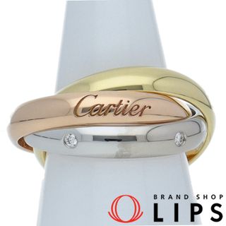 カルティエ(Cartier)のカルティエ トリニティ5Pダイヤリング  B4236449(#9)(#9 幅:約0.3cm(1本あたり)) K18/3カラー #49 仕上げ済 美品【中古】(リング(指輪))