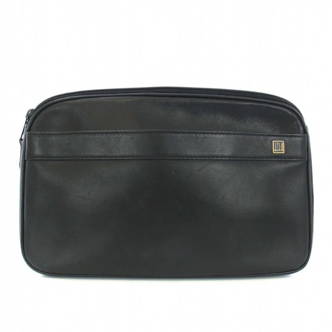 Dunhill - ダンヒル dunhill クラッチバッグ セカンドバッグ レザー 黒 Dunhill - ダンヒル dunhill クラッチバッグ セカンドバッグ レザー 黒