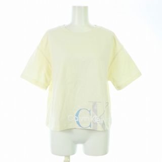 カルバンクラインジーンズ モノグラムクロップドTシャツ カットソー 半袖 S(Tシャツ(半袖/袖なし))