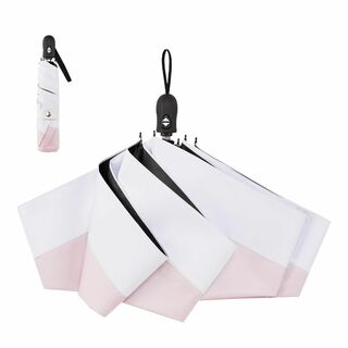 【色: ピンク×ホワイト】konciwa 日傘 軽量 折りたたみ傘 UVカット率(その他)