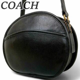 コーチ(COACH)の美品 オールドコーチ ショルダーバッグ クロスボディバッグ 黒 USA製 鞄(ショルダーバッグ)