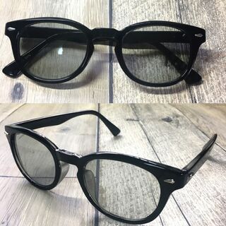 バイカーシェード ライトグレー ウェリントン サングラス ボストン 眼鏡(サングラス/メガネ)