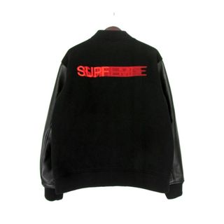 Supreme - シュプリーム Supreme ■ 18AW 【 Motion Logo Varsity Jacket 】 モーション ロゴ 刺繍 レザー 切り替え バーシティ ジャケット w19171