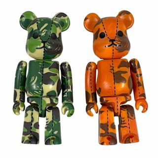 A BATHING APE - A BATHING APE エイプ × MEDICOM TOY メディコムトイ BAPE PLAY BE@RBRICK ベアブリック 100% 迷彩柄 2体セット 正規品 / B5344