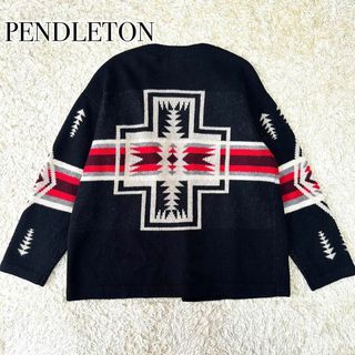 ペンドルトン(PENDLETON)のPENDLETON フリークスストア 別注 カーディガン ニット セーター 黒(カーディガン)