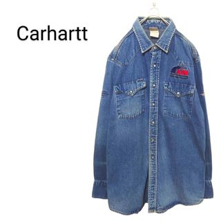 carhartt - 【Carhartt】企業ロゴ刺繍 デニムシャツ A-1959