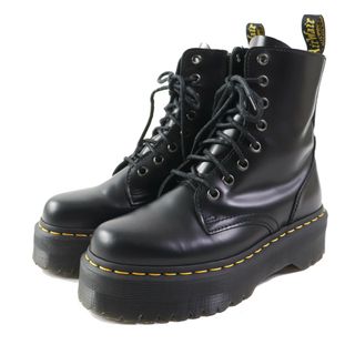 ドクターマーチン(Dr.Martens)の美品◎Dr.Martens ドクターマーチン JADON ジェイドン 8ホール レースアップ レザーショートブーツ ブラック 4 レディース(ブーツ)