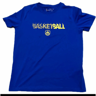 アンダーアーマー(UNDER ARMOUR)のアンダーアーマー　バスケットボールTシャツ　160サイズ　ブルー　YXL(バスケットボール)
